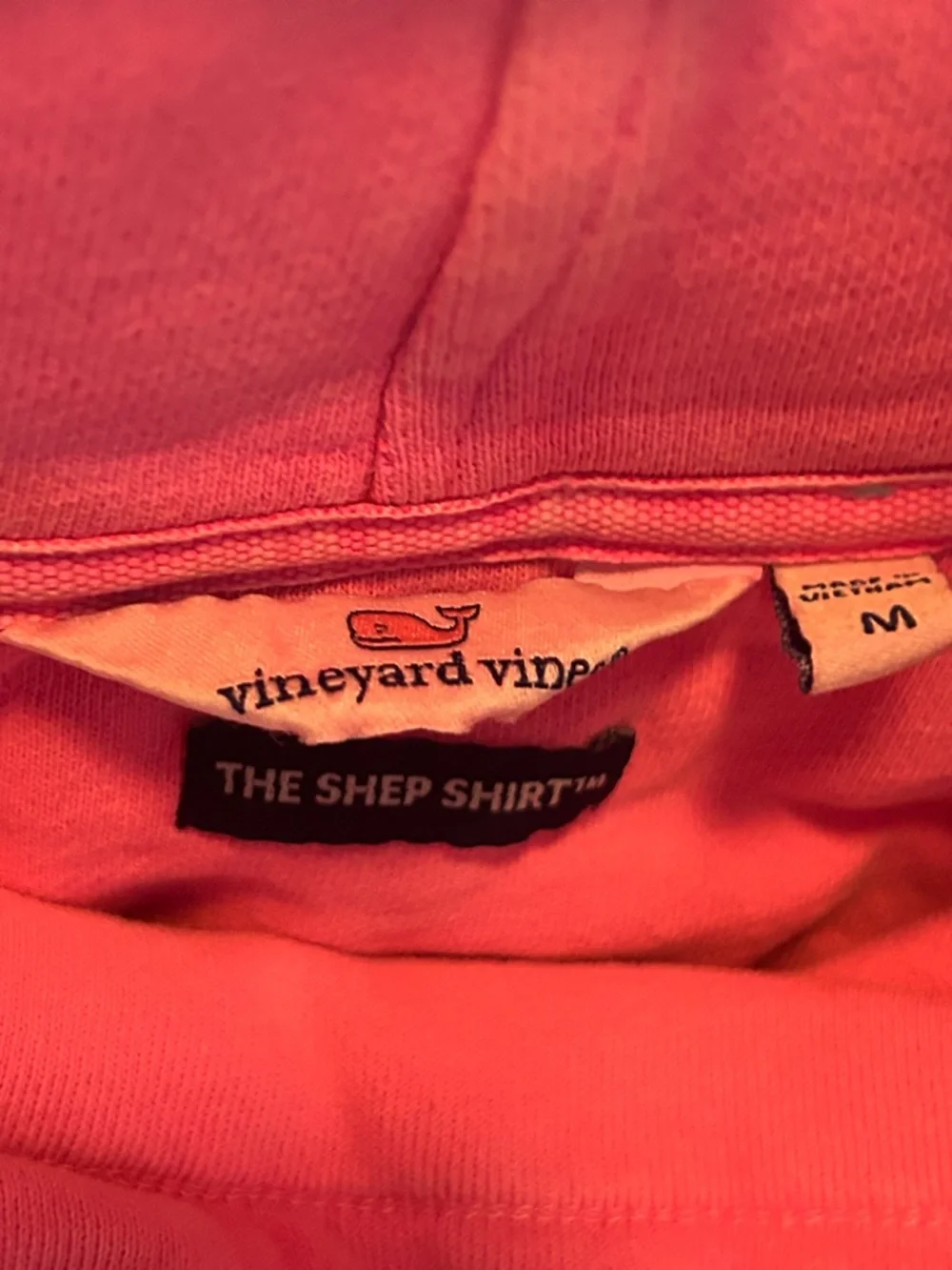 Vineyard Vines Neon Pink sweatshirt with Logo Patch - Picture 3 of 4